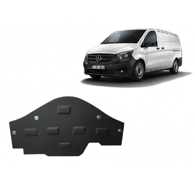 Cubre carter de Acero para el sistema Stop&Go del Mercedes Clase V W447, 4x2, 1.6 D Año: 2014 - 2025 Grosor: "2.5"mm 4x2, 1.6 D