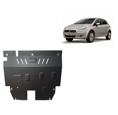 Cubre carter de Acero para Fiat Punto Año: 2005 - 2018 Grosor: "2"mm Todas las motorizaciones