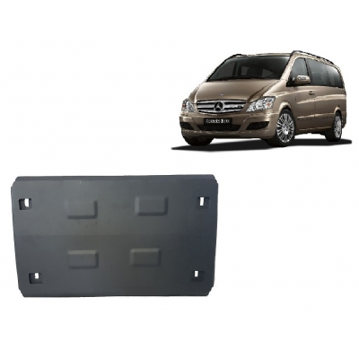 Cubre carter de Acero para Mercedes Viano W639 - 2.2 D 4x2, 4x4 Año: 2003 - 2014 Grosor: "2"mm 2.2 D 4x2, 4x4
