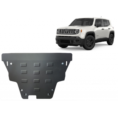 Cubre carter de Acero para Jeep Renegade Año: 2014 - 2025 Grosor: "2"mm Todas las motorizaciones