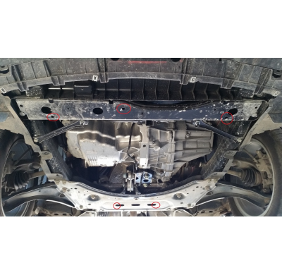 Cubre Carter Metalico Nissan Qashqai J11 2014-2018 Acero 2mm