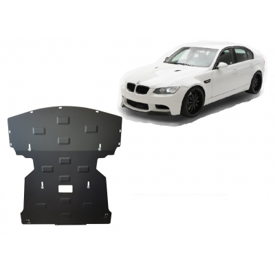 Cubre carter de Acero para BMW Serie 3 E90/91/92 Año: 2004 - 2011 Grosor: "2"mm E90; E91; E92