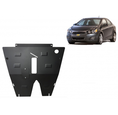 Cubre carter de Acero para Chevrolet Aveo Año: 2011 - 2020 Grosor: "2"mm Todas las motorizaciones T300