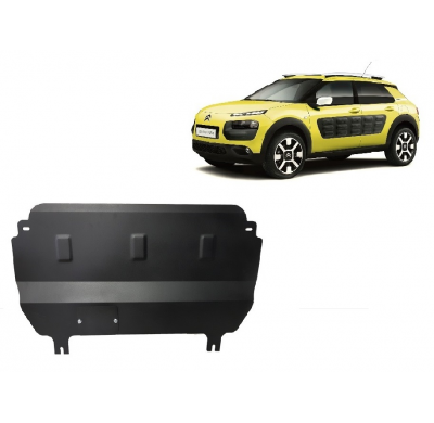 Cubre carter de Acero para Citroën C4 Cactus Año: 2014 - 2020 Grosor: "2"mm Todas las motorizaciones