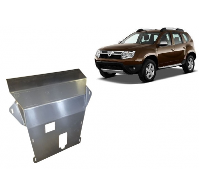 Cubre carter de Aluminio para Dacia Duster Año: 2010 - 2017 Grosor: "4"mm Todas las motorizaciones