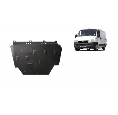 Cubre carter de Acero para Fiat Ducato Año: 1994 - 2006 Grosor: "2"mm Todas las motorizaciones