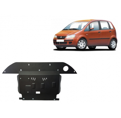 Cubre carter de Acero para el motor, caja de cambios y el diferencial del Fiat Idea Año: 2003 - 2012 Grosor: "2"mm Todas las mot