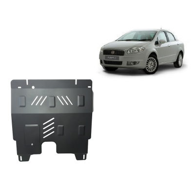 Cubre carter de Acero para Fiat Linea Año: 2007 - 2018 Grosor: "2"mm Todas las motorizaciones