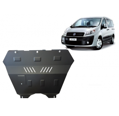 Cubre carter de Acero para el motor y caja de cambios del Fiat Scudo Año: 2006 - 2016 Grosor: "2"mm Todas las motorizaciones