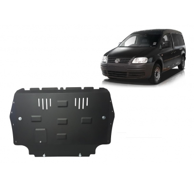 Cubre carter de Acero para Volkswagen Caddy Año: 2010 - 2012 Grosor: "2"mm 1.2, 1.4, TSI, 1.6 TDI,
