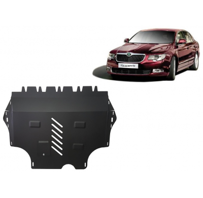 Cubre carter de Acero para Skoda Superb Año: 2008 - 2015 Grosor: "2"mm