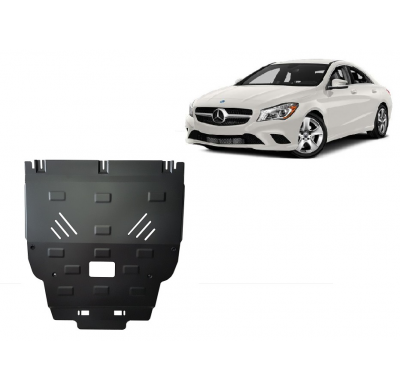 Cubre carter de Acero para Mercedes CLA X117 Año: 2013 - 2019 Grosor: "2"mm Todas las motorizaciones