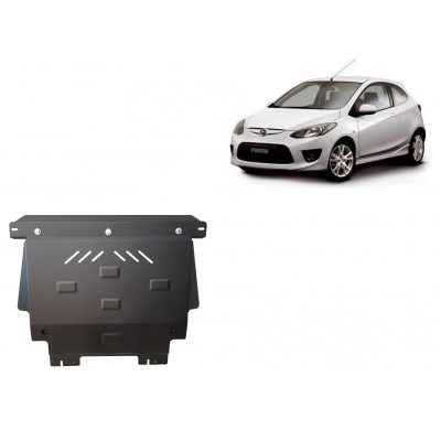 Cubre carter de Acero para Mazda 2 Año: 2008 - 2014 Grosor: "2"mm Todas las motorizaciones