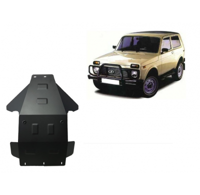 Cubre carter de Acero para Lada Niva Año: 1995 - 2020 Grosor: "2,5"mm Todas las motorizaciones