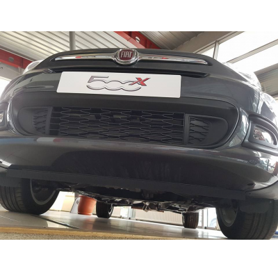 Cubre carter de Acero para Fiat 500x Año: 2014 - 2025 Grosor: "2"mm Todas las motorizaciones