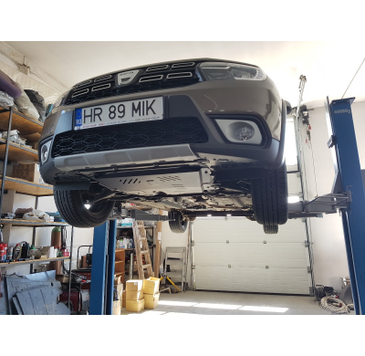 Cubre carter de Acero para Dacia Logan 1 Año: 2004 - 2012 Grosor: "2"mm Todas las motorizaciones