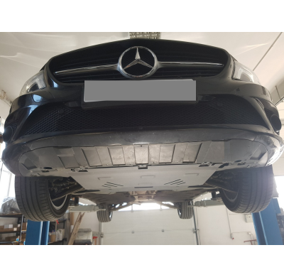 Cubre carter de Acero para Mercedes CLA X117 Año: 2013 - 2019 Grosor: "2"mm Todas las motorizaciones
