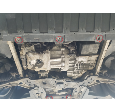 Cubre carter de Acero para Mercedes GLA X156 Año: 2014 - 2019 Grosor: "2"mm 14082