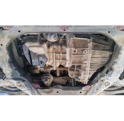 Cubre carter de Acero para Mercedes Clase V W447, 4x2, 1.6 D Año: 2014 - 2025 Grosor: "2.5"mm 4x2, 1.6 D