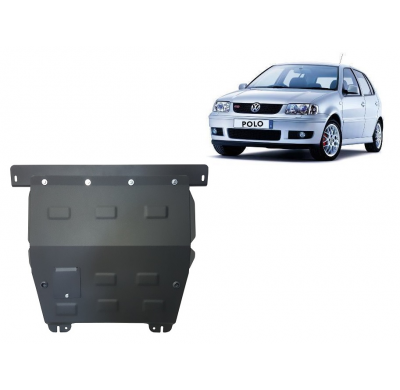 Cubre carter de Acero para el motor y caja de cambios del VW Polo 6n2 Año: 1999 - 2001 Grosor: "2"mm 1.0, 1.2, 1.4, 1.6