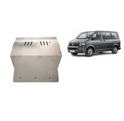 Cubre carter de Aluminio para Volkswagen Transporter T5 Caravelle Año: 2004 - 2015 Grosor: "4"mm Todas las motorizaciones