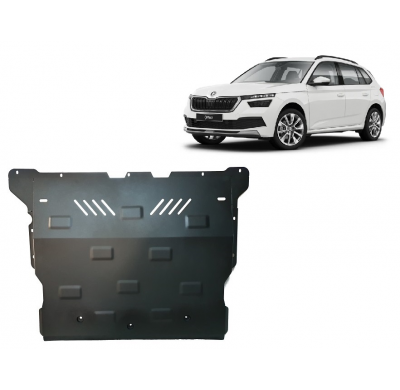 Cubre carter de Acero para Skoda Kamiq Año: 2019 - 2025 Grosor: "2"mm Todas las motorizaciones