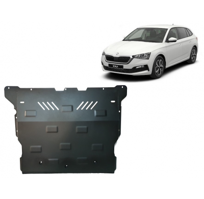 Cubre carter de Acero para Skoda Scala Año: 2019 - 2025 Grosor: "2"mm Todas las motorizaciones