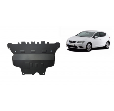 Cubre carter de Acero para Seat Leon Mk3 - Caja de cambios automática Año: 2012 - 2020 Grosor: "2"mm Todas las motorizaciones