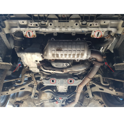 Protector de Acero para caja de cambios manual Subaru Forester 4 Año: 2014 - 2018 Grosor: "2"mm Todas las motorizaciones manual