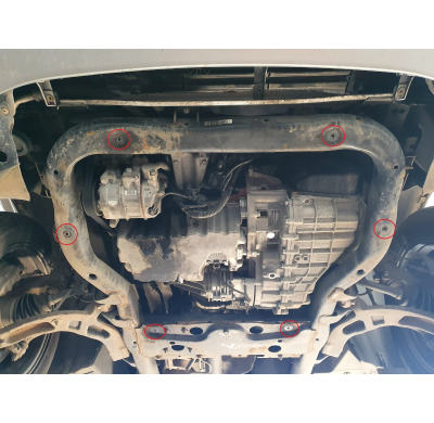 Cubre carter de Acero para Volkswagen Transporter T6.1 Año: 2019 - 2023 Grosor: "2"mm Todas las motorizaciones