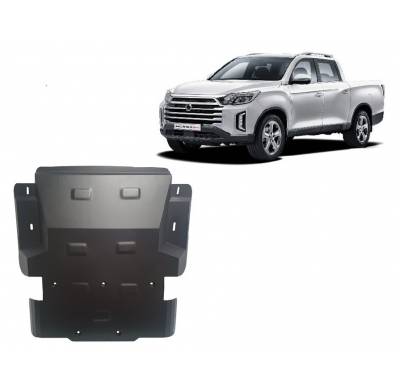 Cubre carter de Acero para Ssangyong Musso Grand Año: 2018 - 2025 Grosor: "2"mm Todas las motorizaciones