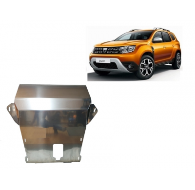 Cubre carter de Aluminio para Dacia Duster Año: 2018 - 2024 Grosor: "4"mm Todas las motorizaciones