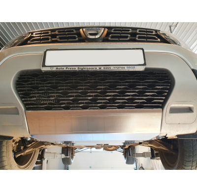 Cubre carter de Aluminio para Dacia Duster Año: 2018 - 2024 Grosor: "4"mm Todas las motorizaciones