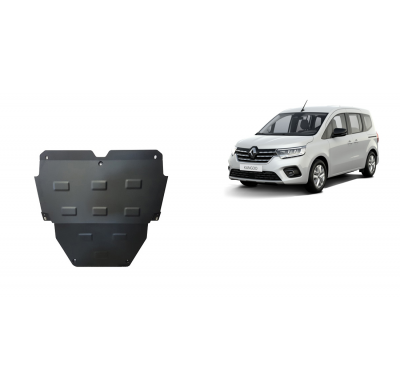 Cubre carter de Acero para Renault Kangoo Año: 2021 - 2025 Grosor: "2"mm Todas las motorizaciones