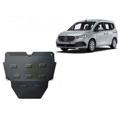 Cubre carter de Acero para Mercedes EQT Año: 2023 - 2025 Grosor: "2"mm Todas las motorizaciones