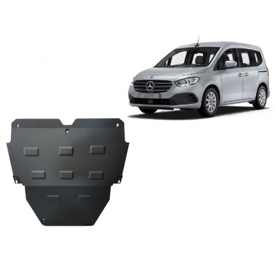 Cubre carter de Acero para Mercedes Clase T Año: 2021 - 2025 Grosor: "2"mm Todas las motorizaciones