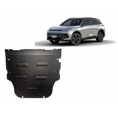 Cubre carter de Acero para Baic Beijing X55 Año: 2022 - 2025 Grosor: "2"mm Todas las motorizaciones