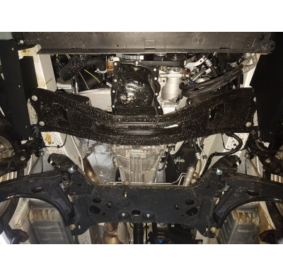 Cubre carter de Acero para el motor y caja de cambios del Ford Transit Custom Año: 2013 - 2019 Grosor: "2"mm 2.0, 2.2 TD