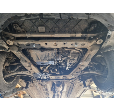 Cubre carter de Acero para Nissan Qashqai J10 Año: 2006 - 2013 Grosor: "2"mm Todas las motorizaciones