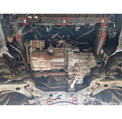 Cubre carter de Acero para Mazda 3 Año: 2008 - 2014 Grosor: "2"mm Todas las motorizaciones