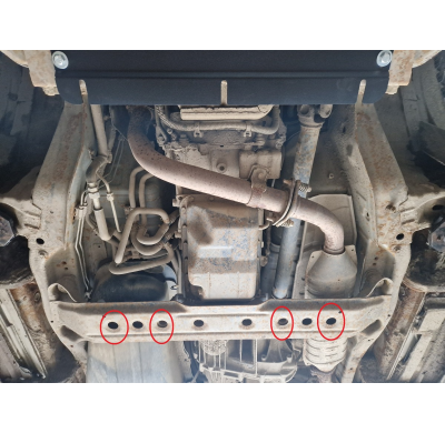 Protector de Acero para caja de cambios Mitsubishi Pajero 3 (V60, V70) Versión 2.0 Año: 1999 - 2007 Grosor: "3"mm Todas las moto