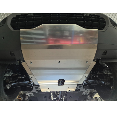 Cubre carter de Aluminio para Dacia Duster 4x4 Año: 2024 - 2025 Grosor: "4"mm Todas las motorizaciones