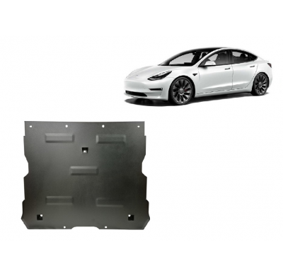 Placa protectora del motor eléctrico delantero para Tesla Model Y AWD Año: 2020 - 2025 Grosor: "2"mm Motor dual