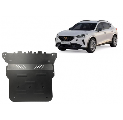 Cubre carter de Acero para Cupra Formentor Año: 2020 - 2025 Grosor: "2"mm Todas las motorizaciones