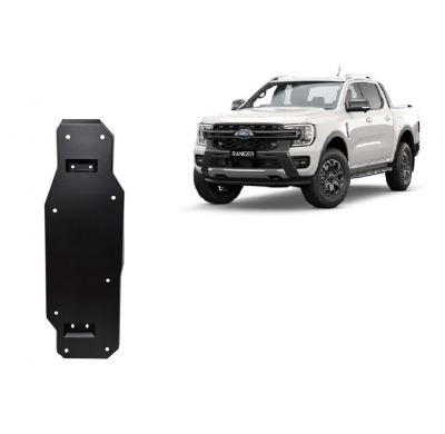 Cubre carter de Acero para el tanque de combustible de Ford Ranger (MB3G9A147CF; 2643728) Año: 2023 - 2025 Grosor: "2"mm Todas l