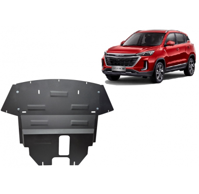 Cubre carter de Acero para Baic Beijing X3 Año: 2024 - 2025 Grosor: "2"mm Todas las motorizaciones