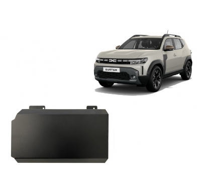 Protector de batería de Acero para Dacia Duster Hybrid Año: 2024 - 2025 Grosor: "2"mm Híbrido