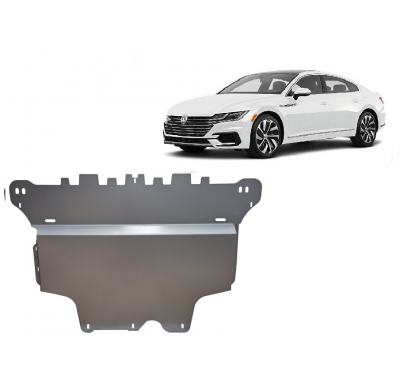 Cubre carter de Aluminio para VW Arteon Año: 2017 - 2025 Grosor: "3"mm Todas las motorizaciones