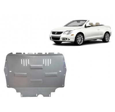 Cubre carter de Aluminio para Volkswagen Eos Año: 2006 - 2015 Grosor: "3"mm 1.4 Tsi, 2.0 Tsi