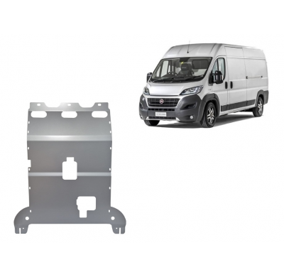 Cubre carter de Aluminio para Fiat Ducato Año: 2016 - 2025 Grosor: "4"mm Todas las motorizaciones
